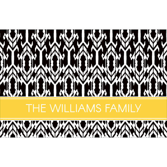 Black and White Ikat Placemats
